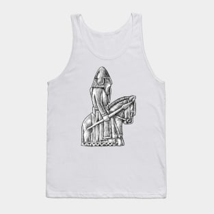 Daring Knights: The Lewis Chessmen Knight Design Tank Top